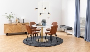 Masa dining Corby, Alama, 75x105x105 cm - Img 3