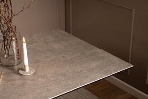 Masa dining Heaven, Gri, 75.5x160x90 cm - Img 4
