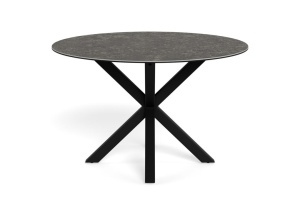 Masa dining Heaven, Negru, 75.5x119x119 cm - Img 5