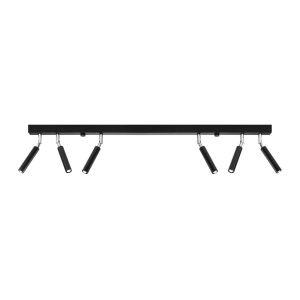 Mennyezeti lámpa, Eyetech, fekete, 100x3x20 cm