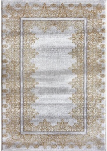 Modern szőnyeg, Iris Oriental, arany/szürke, 1800 g/m², 160x230 cm