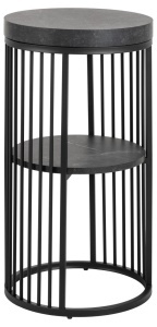 Noptiera Strington, Negru, 65x35x35 cm - Img 3
