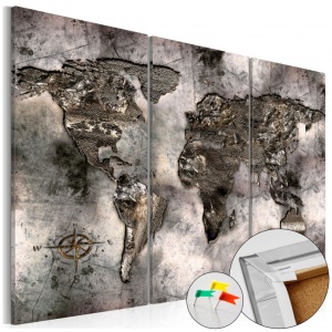 Parafa kép Opalescent Map [Cork Map], 120x80 cm