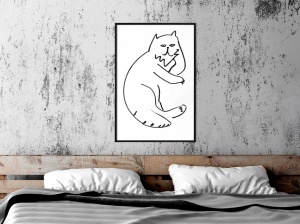 Poszter fekete kerettel, ""Fluffy Rest"", 40x60 cm - Img 2