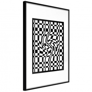Poszter fekete kerettel, ""Op Art"", 20x30 cm