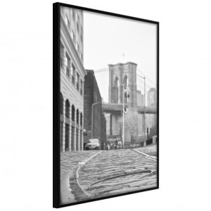 Poszter fekete kerettel, ""Postcard from New York"", 40x60 cm