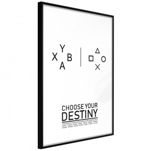 Poszter fekete kerettel, ""Which Team Are You On?"", 40x60 cm