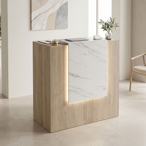 Recepciós pult, Zowel, sonoma, 40x90x110 cm