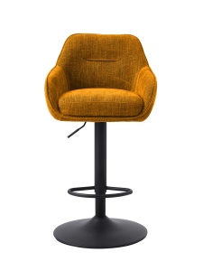 Scaun bar AVOLA SELECT, Galben mustar, 53x96-110x51 cm - Img 4