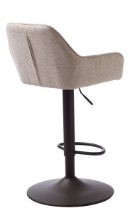 Scaun bar NOLAN, Maro deschis, 52x90-104x51 cm - Img 4