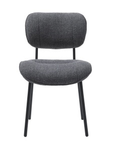 Scaun BUFFALO, Gri inchis, 65x83x50 cm - Img 2
