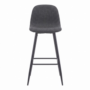 Scaun de bar Bella, Gri inchis, 41.5x49x108 cm - Img 4