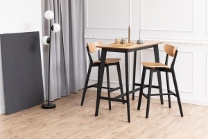 Scaun de bar Roxby, Natural, 105x45x49 cm - Img 2