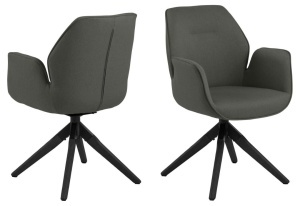 Scaun dining Aura V2, Gri, 91x60.5x58.5 cm - Img 3