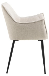 Scaun dining Bonita, Bej, 82.5x56x56 cm - Img 5