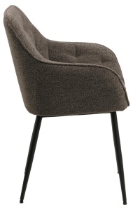 Scaun dining Brooke, Gri, 83x58x55 cm - Img 5