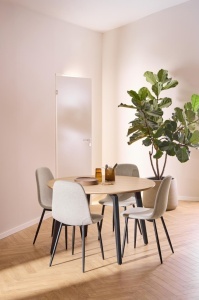 Scaun dining Celia, Bej, 86x44x54 cm