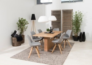 Scaun dining Dima V1, Gri, 85x48.5x55 cm - Img 2