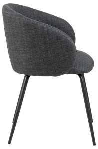 Scaun dining Eleanor, Gri, 79x55.5x55 cm - Img 6
