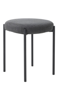 Scaun dining fara spatar PELICAN, Negru, 44x48x44 cm - Img 4