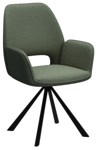 Scaun dining Graham, Verde, 87x59x62 cm - Img 5