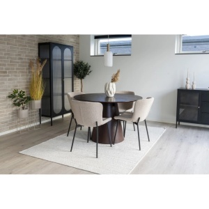 Scaun dining Maceda, Bej, 59x48x83 cm - Img 3