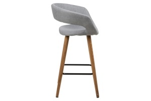 Scaun inalt Grace, Gri, 88.5x55x46 cm - Img 4