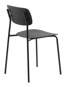 Scaun KIRKLAND, Negru, 51x79x44 cm - Img 4