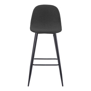 Scaun tip bar Bella, Negru, 41.5x49x98 cm - Img 4