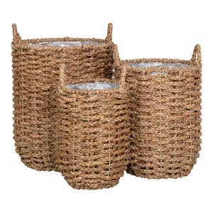 Set 3 piese Cosuri de rachita Hue, Natural, 26x26x32 cm - Img 5