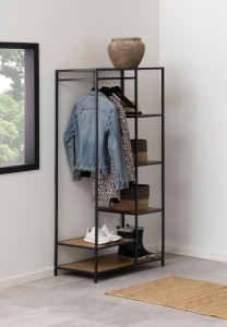 Suport umerase Seaford, Negru, 165x77x45 cm - Img 2