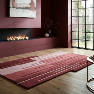 Szőnyeg, Abstract Split Ombre, Flair Rugs, piros, 120X180 cm