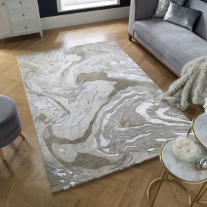 Szőnyeg, Flair Rugs, Marbled, natúr, 240x340 cm