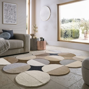 Szőnyeg, Flair Rugs Mia Ellipse, natúr, 200x290 cm