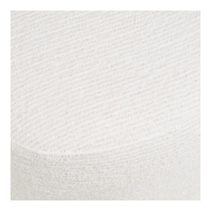 Taburet circular Hilo, Alb murdar, 40x55x39 cm - Img 2