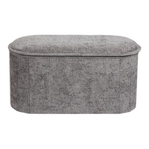Taburet cu depozitare, Trebia, Pako, Gri 76x38x38 cm