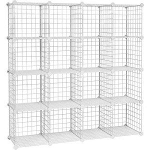 Tárolódoboz szett, 16 darabos, Songmics, fehér, 123x31x123 cm - Img 2