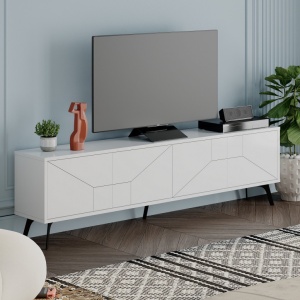 TV-szekrény, Dune, Fehér - Img 2