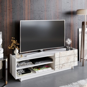 TV-szekrény, Valantina, Fehér