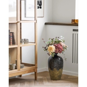 Vaza decorativa, Albastru inchis, 27x27x44.5 cm - Img 2