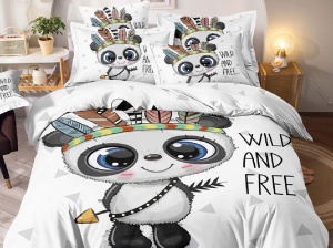 3D ágyneműhuzat, 6 részes, Wild and Free, Finom pamut (flanel)