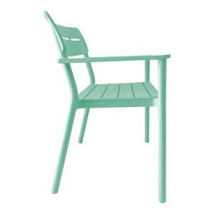 Banca pentru doua persoane Cadrin, Verde menta, 60x117x83 cm - Img 3