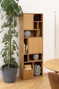 Biblioteca Rangoon, Natural, 180x60.5x30 cm - Img 3