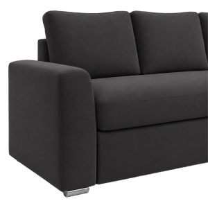 Canapea extensibila Βelle, Antracit, 236x164x88 cm - Img 6