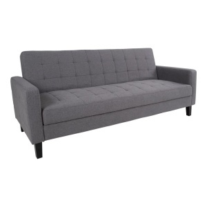 Canapea extensibila Milton, Gri inchis , 204x85x81 cm - Img 4