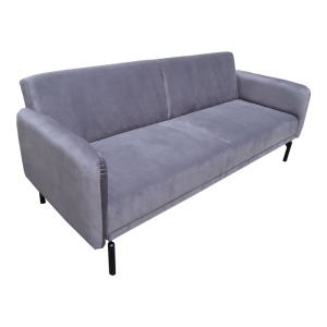 Canapea extensibila Veluto, Antracit, 85x197x83 cm - Img 2