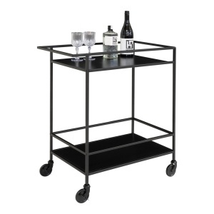 Carucior bar Vita, Negru, 68x40x79 cm - Img 5
