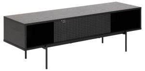 Comoda TV Angus, Negru, 44.5x140x40 cm - Img 7