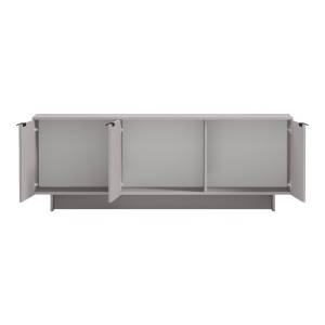 Comoda TV, Beldon, Gri, 150x42x55 cm - Img 2