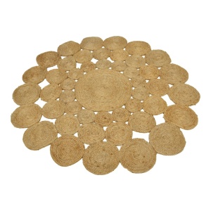 Covor forma rotunda, Lekta, Pako, Natural 150x150x0 cm
